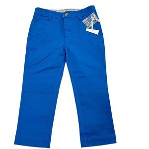 Nantucket Boys Classic Blue Chino Pants Cotton Blend Flat Front NWT